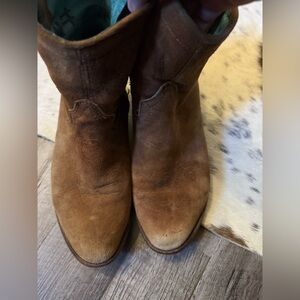 Corral Brown Leather Ankle Boots